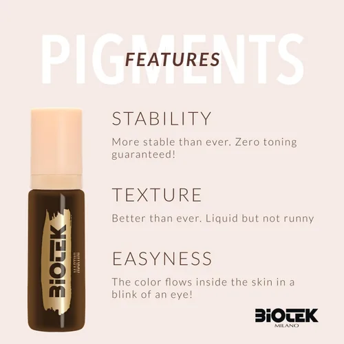 Miniatura 4 de Pigmento de cejas para maquillaje permanente profesional, líquido inorgánico, color marrón oscuro, fabricado en Italia