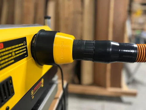 Miniatura 3 de Adaptador de manguera de 2 1/2 pulgadas compatible con cepilladora Dewalt DW735 y DW735x - ¡Hecho en EE. UU!