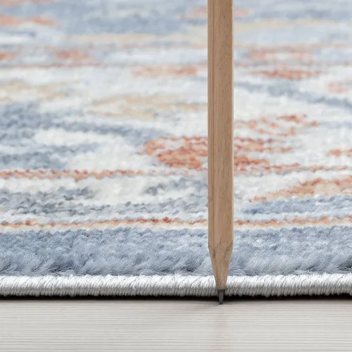 Miniatura 5 de Fashionwu Alfombra de baño con diseño floral para pasillo, alfombra moderna envejecida para sala de estar, alfombra turca, alfombra estética