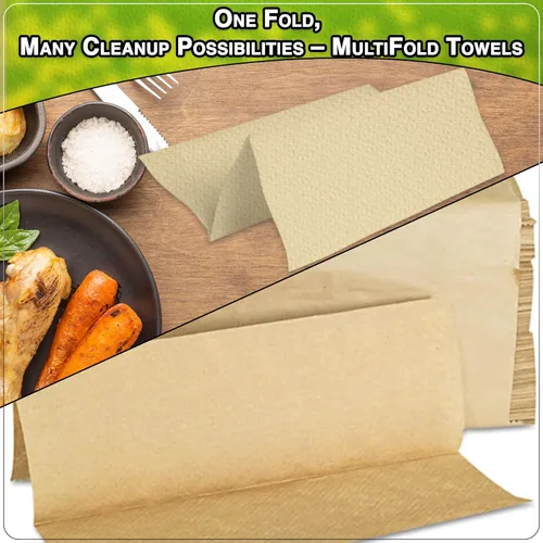 Miniatura 6 de Perfect Stix - Toallas de papel multipliegue Kraft, caja de 2,000