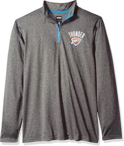 Miniatura 44 de Ultra Game Camiseta oficial de la NBA de manga larga con cremallera corta para hombre Color del