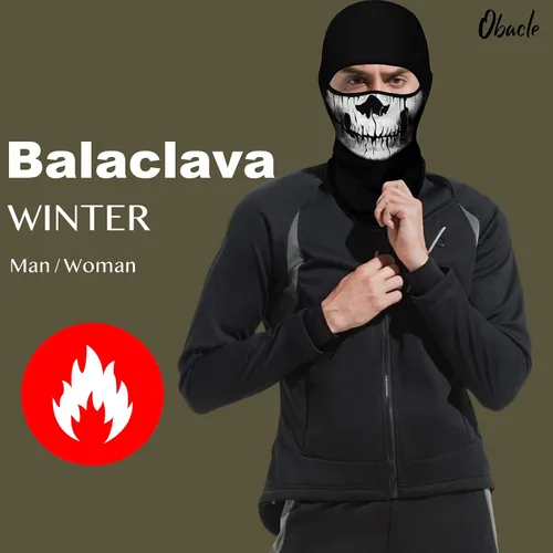 Miniatura 73 de Obacle Pasamontañas para hombres y mujeres, para invierno, clima frío, esquí, ciclismo, caza