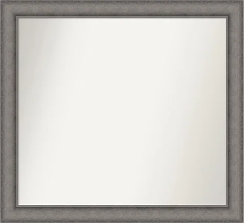 Miniatura 27 de Amanti Art Espejo de pared personalizado no biselado (24.5 x 24.5 pulgadas), marco gris marrón alta, varios tamaños personalizados, espejo de baño