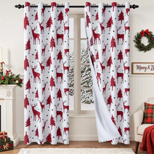 Miniatura 47 de EMEMA Juego de 2 paneles de cortinas de terciopelo de 63 pulgadas, con pestaña trasera y bolsillo para barra, cortinas con aislamiento térmico