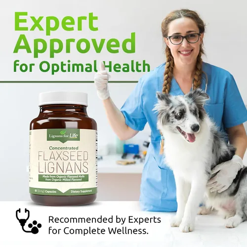 Miniatura 6 de Lignans For Life Linaza Lignans para perros y personas – Suplemento orgánico de linaza para apoyo hormonal, 15 mg 90 cápsulas, semillas de lino