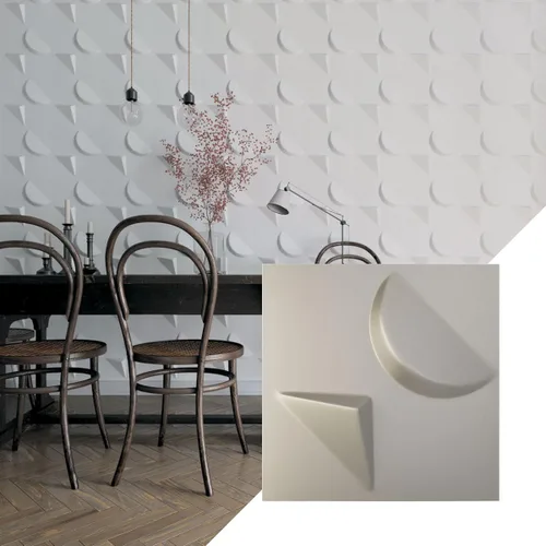 Miniatura 15 de Ekena Millwork WP12X12APWH 11 7/8 pulgadas de ancho x 11 7/8 pulgadas de alto Apollo EnduraWall Decorativo 3D Panel de pared cubre 0.98 pies