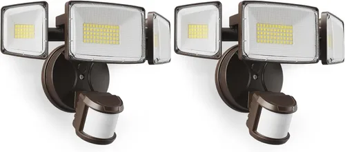 Miniatura 10 de Onforu Luces LED con sensor de movimiento de 100 W, luz de inundación del anochecer al amanecer, sensor de movimiento al aire libre, luces