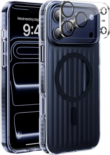 Miniatura 131 de Funda para iPhone 17 Pro Max con protector de lente de cámara [protección de grado militar de 10 pies] compatible con MagSafe a prueba de golpes