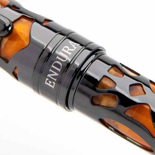 Miniatura 11 de Conklin Conklin Pen Company - Bolígrafo de punta redonda Endura Deco Crest en naranja con detalles de oro rosa, instrumento de escritura recargable