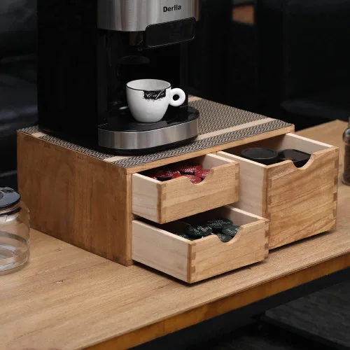 Miniatura 8 de DDYURI Cajones de Almacenamiento de Cápsulas de Café para Soporte de K-cup - Organizador de Contramesa para Almacenamiento de Utensilios de Cocina