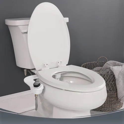 Miniatura 9 de Bio Bidet Cassel - Paquete de bidé con asiento de inodoro de cierre lento que nunca se afloja con ajuste perfecto, rociador de agua fresca, bidé