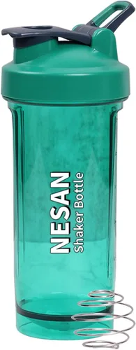 Miniatura 4 de NESAN Bottle Classic - Botella mezcladora perfecta para batidos de proteínas y antes del entrenamiento (32, gris claro)