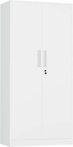 Miniatura 31 de INTERGREAT Armario de almacenamiento de metal con cerradura, gabinete de almacenamiento de metal con cerradura de 72 pulgadas de alto con puertas