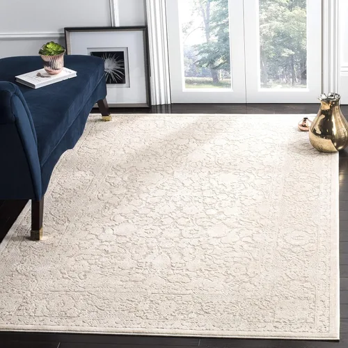 Miniatura 16 de SAFAVIEH Alfombra 8x10 - Colección Reflection - Grande - Gris Claro y Crema, Sin Desprendimiento y Fácil Limpieza, Ideal para Sala de Estar, Gris