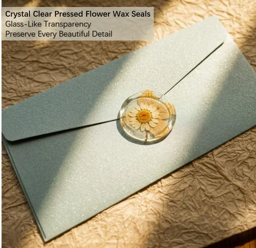 Miniatura 2 de 10 barras de sellado de cera de pegamento totalmente transparentes para sellado de sellos de cera, perfectas para tarjetas, sobres, invitaciones
