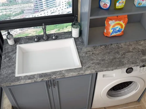 Miniatura 5 de burgeliy Protector de vinilo de mármol gris 3D, papel tapiz de modificación automotriz de 15.8"x80", estilo clásico, impermeable, resistente al
