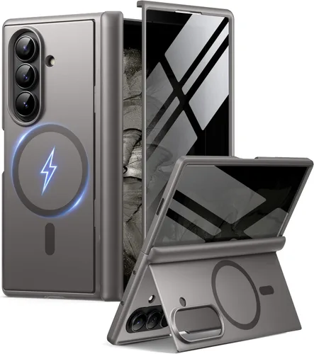 Miniatura 15 de BERFY Funda para Samsung Galaxy Z Fold 7 con Protector de Pantalla de Privacidad, [Compatible con MagSafe][Anti Espía] Soporte Plegable Oculto