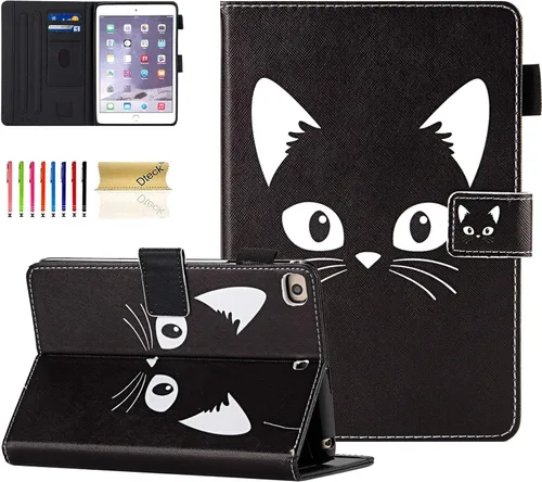 Miniatura 31 de Dteck Funda para iPad mini 5/4/3/2/1, elegante y ligera de cuero sintético tipo folio con cartera, funda inteligente