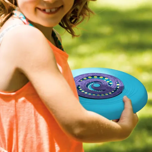 Miniatura 2 de B. toys Juego de discos voladores - 4 discos voladores coloridos - Deportes al aire libre y juegos para niños - Juego de discos para patio trasero