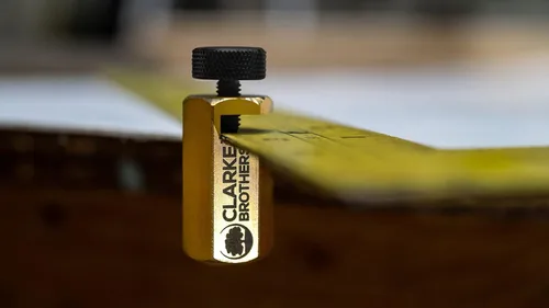 Miniatura 8 de Clarke Brothers Medidor de banda de rodadura de 2 piezas para marcos convencionales cuadrados o cuadrados de carpintería – Juego de medidores