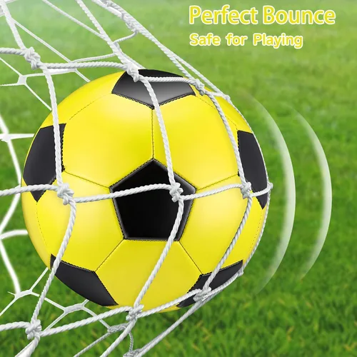 Miniatura 5 de Deekin 2 pelotas de fútbol de interior para niños, tamaño 2, tamaño 3, con bomba de inflador, regalo deportivo para entrenamiento y práctica