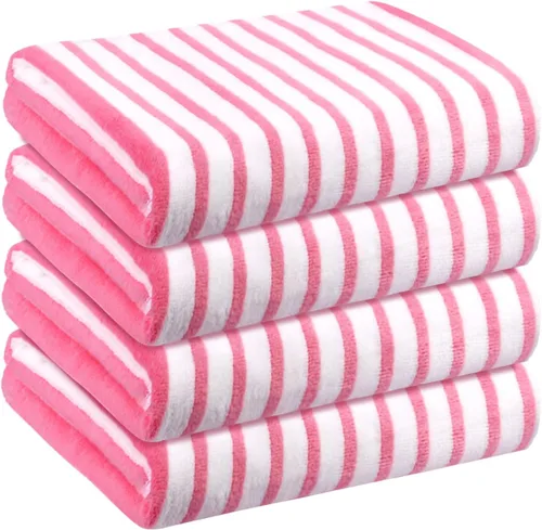 Miniatura 111 de JML Toallas de microfibra, juegos de toallas de baño (paquete de 6, 27 x 55 pulgadas), extra absorbentes, de secado rápido, multiusos, para baño