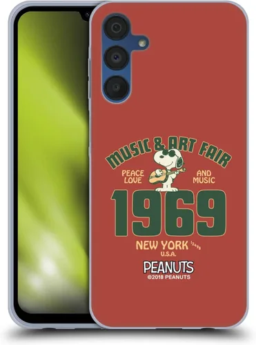 Miniatura 340 de Head Case Designs Funda de gel Woodstock 50th con licencia oficial de Peanuts Snoopy Guitar 1969 [protección de grado militar] compatible