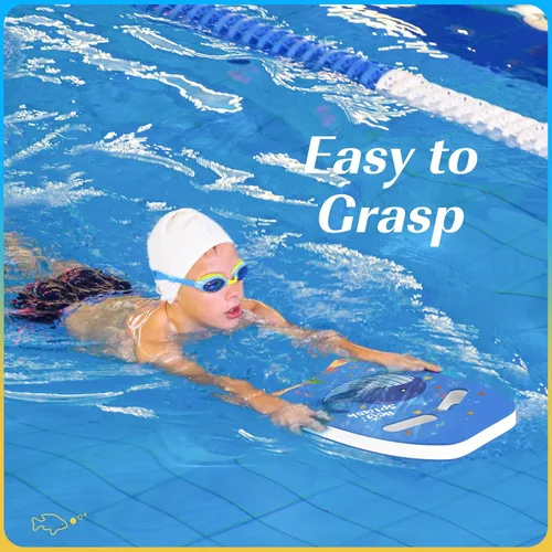 Miniatura 3 de HeySplash Tabla de natación para niños, tabla de natación con bonito patrón de ayuda de entrenamiento de natación para niños, equipos de ejercicio