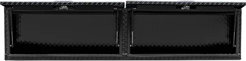 Miniatura 8 de Buyers Products 1721363 Topsider - Caja de herramientas para camión, 18 x 16 x 72 pulgadas, aluminio con banda de rodadura de diamante negro
