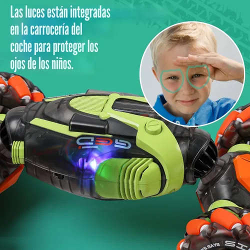 Miniatura 4 de FUNiOi Coche de acrobacias RC con detección de gestos – Juguete de deriva remoto y controlado a mano para niños de 5 a 7 años, 6 a 8, 9, 10, 11 y 12