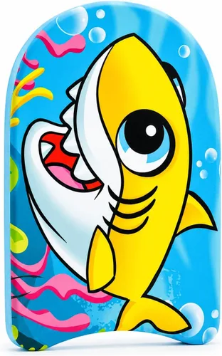 Miniatura 14 de PMU Bodyboard estampado con gráficos, correa de muñeca ligera, parte inferior lisa para playa, mar y piscina, tabla de surf para niños, adolescentes