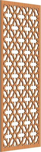 Miniatura 6 de Madison Paneles de pared decorativos de madera con calado, 9 3/8 pulgadas de ancho x 24 3/8 pulgadas de alto x 3/8 de alto, roble rojo rojo (Red Oak)