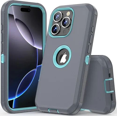 Miniatura 24 de COOYA Funda para iPhone Air de Protección Completa del Cuerpo contra Caídas, Funda Resistente a Prueba de Golpes de 3 Capas, Híbrida de Servicio