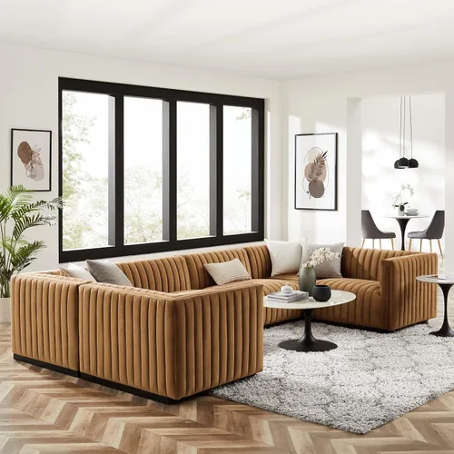 Miniatura 22 de Modway Conjure Seccional, Oro Negro