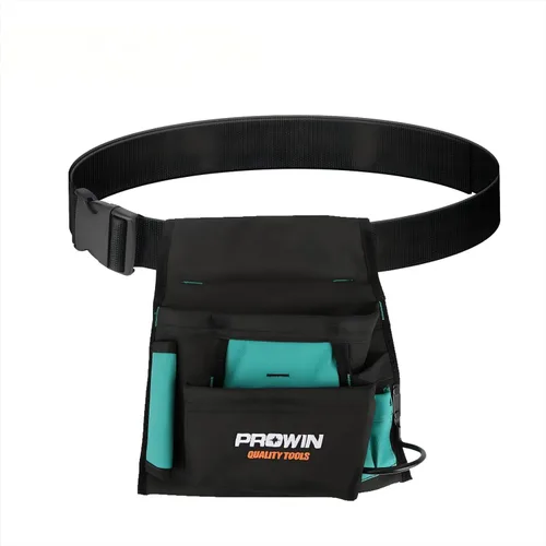 Miniatura 11 de Prowin Organizador de herramientas multibolsillo de 16 pulgadas con parte inferior impermeable de plástico, plegable, resistente, bolsa