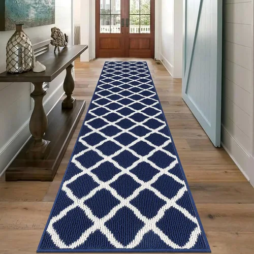 Miniatura 57 de SHACOS Alfombra de pasillo lavable de 2 x 8 pies, con parte trasera de goma antideslizante, resistente a las manchas, alfombra de cocina