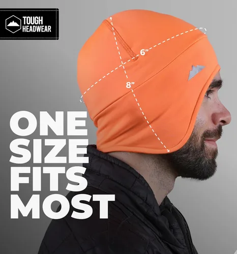 Miniatura 33 de Tough Headwear Gorras térmicas para casco para hombre, para invierno, gorra de casco y gorras de ciclismo para correr, esquiar, deportes de invierno