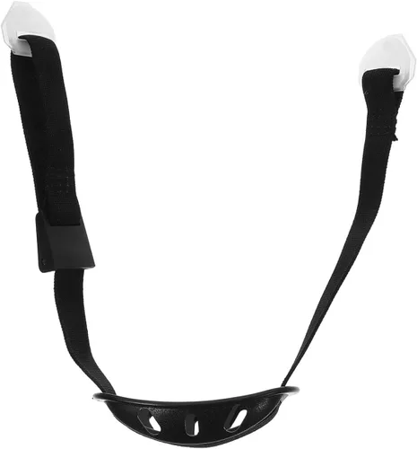 Toddmomy 1 correa universal de barbilla para casco con correa elástica negra y copa de barbilla, correa ajustable para casco para protección general