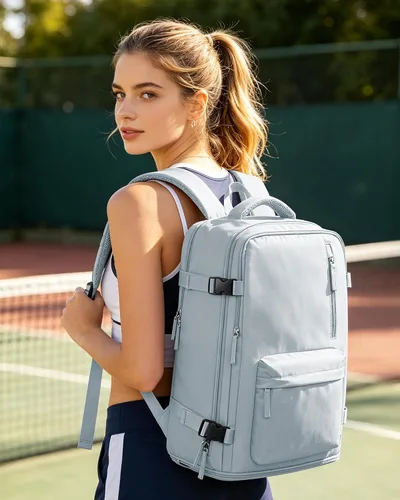 Miniatura 9 de VGCUB Mochila Grande de Viaje para Trabajo y Negocios Equipaje de Mano Aprobado para Vuelo Mochila para Laptop para Mujeres y Hombres Mochila de Azul