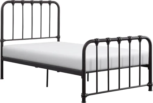 Miniatura 3 de Lexicon Marco de cama de metal individual, cama de plataforma con fuerte soporte de listones de metal debajo de la cama, marco de cama individual