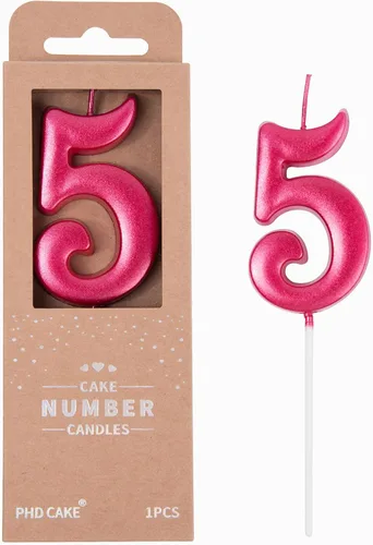 Miniatura 48 de PHD CAKE Velas de cumpleaños de 7 cm Elegantes Azul Número 4, Velas de Número Azul, Velas de Número para Pastel, Celebración de Fiesta
