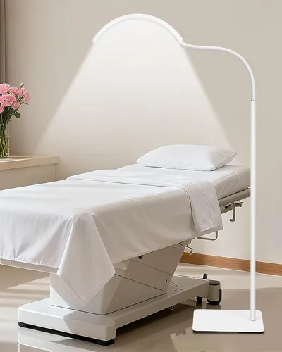 Miniatura 8 de Luz de Piso LED Media Luna - Lámpara Profesional Sin Sombras, Ajustable para Técnicas de Pestañas, Esteticistas y Tatuadores Extensiones