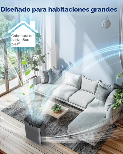 Miniatura 4 de Purificadores de aire para el hogar habitación grande 61 m² con filtros lavables, MOOKA H13 HEPA Purificador de aire para el hogar, habitación