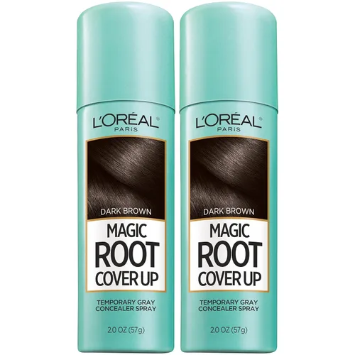 Miniatura 28 de L'Oreal Paris Magic Root Cover Up - Aerosol para el cabello gris, cobertura de cabello 100% canas con fórmula construible, ligera, resistente a