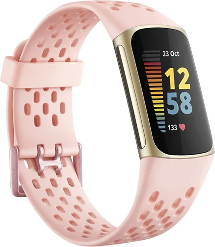 Miniatura 11 de Getino Bandas compatibles con Fitbit Charge, correas deportivas de repuesto ajustables transpirables suaves para Fitbit Charge 5/6, Negro
