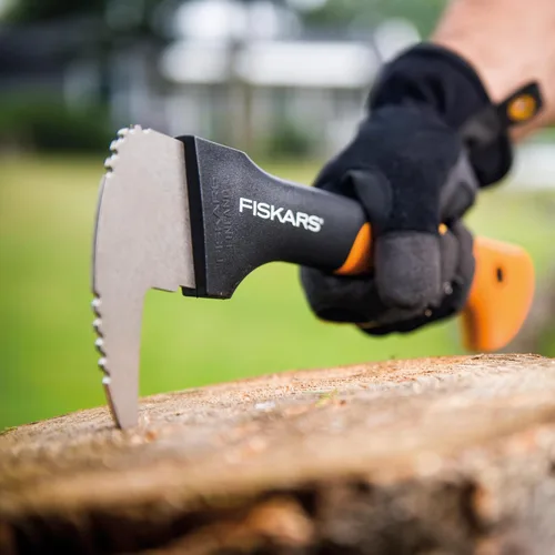 Miniatura 7 de Fiskars Hookaroon de 12 pulgadas, mango de agarre antideslizante con hoja puntiaguda y angular, herramienta de jardinería para rotar, arrastrar