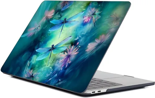 Miniatura 23 de para MacBook Pro de 13 Pulgadas Versión 2013-2015 Modelo A1425/A1502 Estuche para Computadora Negro, Estuche Rígido para Laptop de Patrón Premium