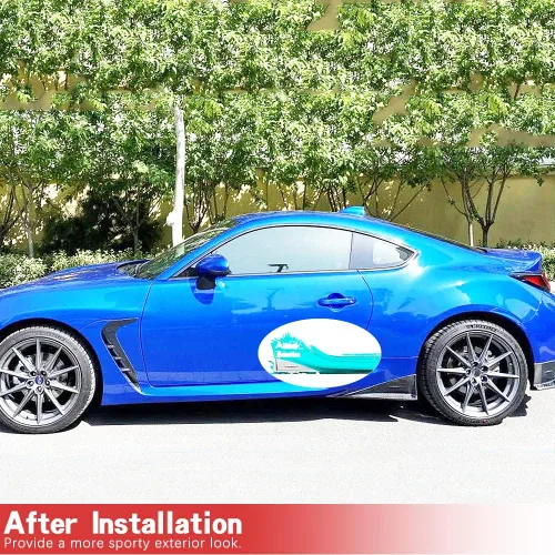 Miniatura 2 de Faldas laterales de fibra de carbono para Subaru BRZ Toyota GR86 2022-2023 2 piezas de esquinas divisoras laterales traseras