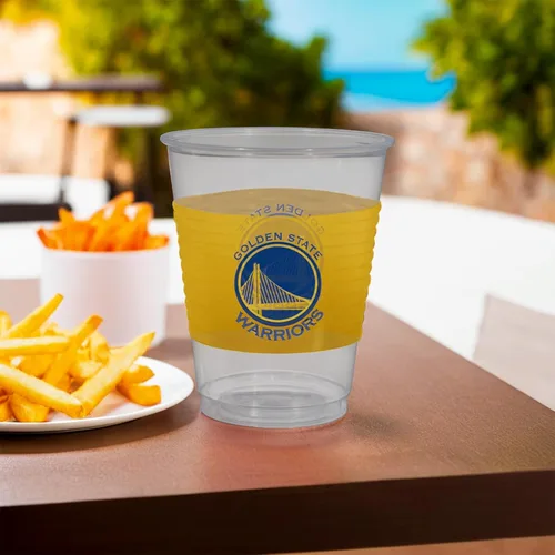 Miniatura 3 de Amscan Golden State Warriors - Vasos de plástico, 16 onzas, paquete de 25, multicolor
