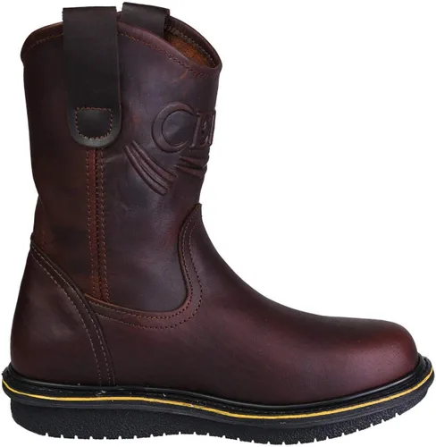 Miniatura 2 de CEBU Botas cómodas para hombre Hechas a mano Suela de alta tracción Resistente Para trabajos profesionales 8.5 US Marrón, Marrón, 8,5 ancho